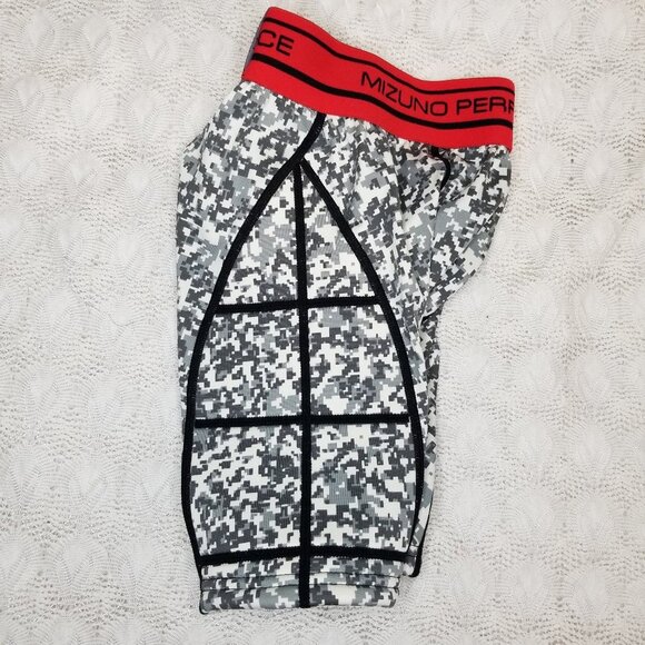 MIZUNO PERFORMANCE baseball shorts SLIDING gray camo sz YS youth PADDED SIDES - Picture 9 of 12